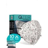 Medizer Qzer One Line Art Desenli Ffp2 N95 Maske 5 Katmanlı