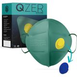 Medizer Qzer Yeşil 5 Katlı Ventilli Ffp2 Nr N95 Maske - 50 Adet