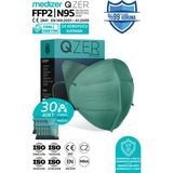 Medizer Qzer Yeşil Renk 5 Katmanlı Ffp2 N95 Maske - 30 Adet