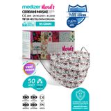 Medizer Sevimli Maymun Desenli Cerrahi Maske Meltblown Kumaş - 50 Adet