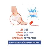 MEDLON Silikon Topuk Gömleği Topuk Dikeni Çorabı Koruyucu Gömlek Tabanlık (çift)