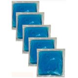Medpride Termojel Sıcak Soğuk Kompres Jel Buz Paketi, Mavi, 13x13 cm, 5 Adet, Yeniden Kullanılabilir, Jel Paket