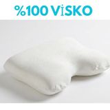 Medpride Visco Horlama Yastığı, Ortopedik Boyun Desteği, 55x40x12x10 cm