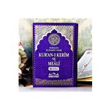 Medrese Yayınları Orta Boy Kuranı Kerim Türkçe Meali Kuşe Sıvama Mor Renk Seccade Hediyeli