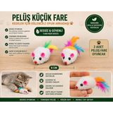 Medusa 2 Adet Peluş Fare, Kedi Oyuncağı