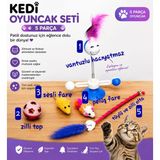 Medusa 5'li Set Kedi Oyuncağı