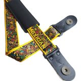 Medusa Gitar Askısı - 150 cm - Sarı - Siyah