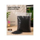 MEDUSA Siyah ince, küçük boy akvaryum taşı