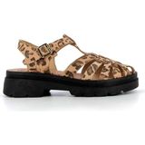 Meduse Sunglass New Leo - Leopar Desenli Platformlu Kadın Sandalet