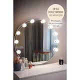 Medushop® Usb’li 10’lu Hollywood Makyaj Aynası Ampul Seti 3 Renk 10 Kademe Dimmerli LED Işık - 1 - 10 W - Beyaz - Sarı - Günışığı