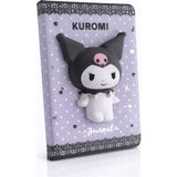 Medy Store Kuromi & My Melody Squishy - Yumuşak Kapaklı Günlük - Not Defteri | A6 | 96 Yaprak (Lisanslı) - Mor - Siyah