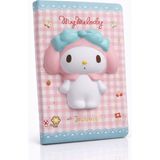 Medy Store Kuromi & My Melody Squishy - Yumuşak Kapaklı Günlük - Not Defteri | A6 | 96 Yaprak (Lisanslı) - Pembe