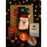 Medy Store Yeni Yıla Özel Erkekler Için Hediye Paketi -Avon Musk Rain Parfüm, Parfümlü Noel Baba Çorabı, Kokulu Mum, Çikolata ve Mutlu Yıllar Kartı