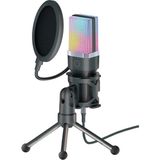 Medya Tech X1R USB Kablolu Asmr Rgb Oyuncu ve Stüdyo Mikrofonu - Siyah