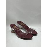 mee looa'n collection Şeffaf Terlik - Bordo