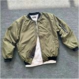 Meecy Unisex Bomber Yelek Hırka Ceket Haki