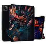 MEEgoodo iPad Pro 12.9 Kılıf M2 6./5./4./3. Nesil 2022 2021 2020 2018, Çocuklar için Yumuşak Arka Kabuklu Koruyucu Tablet Kılıfı, Demet Çiçekler