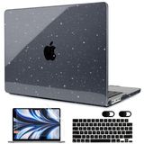 MEEgoodo M3 MacBook Air 13.5" Kılıf için Parlak Kılıf, M3 M2 ile Uyumlu Model A3113 A2681, Klavye Kapaklı Dizüstü Bilgisayar Sert Kabuk Kılıfları ve Kamera Kapağı 13,6 inç MacBook Air ile Uyumlu,