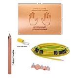 Meepo Statik Elektrik Topraklama Levha Seti (25X35cm 1Mm Levha, 10 Metre 10Mm2 Kablo, 14Mm 1 Metre Çubuk)