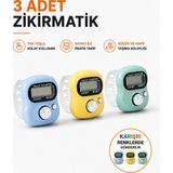 Meerkat 3 Adet elektronik Zikirmatik - Yeşil - Siyah