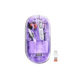 Meetion | BTM005 | Mor | Saydam Ofis Mouse | 2.4G Kablosuz + Çift Bluetooth | Sessiz Tıklama | 2400 DPI