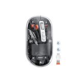 Meetion | BTM005 | Siyah | Saydam Ofis Mouse | 2.4G Kablosuz + Çift Bluetooth | Sessiz Tıklama | 2400 DPI