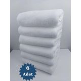 Mef Collection 6'lı Beyaz Mikrofiber Boya Tutmayan Kuaför Havlusu 50 x 90 cm Leke ve Solmaya Dayanıklı - 50 x 90 cm