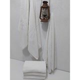 Mef Collection 6'lı Otel Banyo Havlusu Beyaz 70x140 | %100 Pamuklu Orta Boy Dayanıklı Vücut Havlusu - 70 x 140 cm