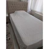 Mef Collection Dama Desenli Pike Çift Kişilik Beyaz 200x230 | Pamuklu Yazlık Yatak Örtüsü - 200 x 230 cm