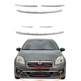 MEFAUTO Fiat Linea Yeni Modellere Uyumlu Krom Ön Tampon Panjur Çıta Takımı 6 Parça