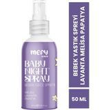 Mefy Bebek Yastık ve Uyku Spreyi Lavanta Melisa Papatya Kokulu 0-3 Yaş 50 ml Cam Şişe - 0 - 3 Yaş