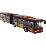 MEGA 632-31 Kırmızı Metal Körüklü Otobüs 18 cm Uzunluğunda Çocuklar İçin Eğlenceli Oyuncak