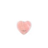 Mega Awm Flat Heart – Rose Quartz - Yassı Kalp Şekilli gua sha Taşı - Pembe Kuvars