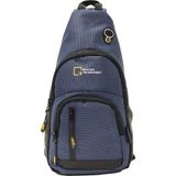Mega Bag M 1007 Göğüs Çapraz Çanta Suya Dayanıklı Lacivert Ergonomik Tasarım