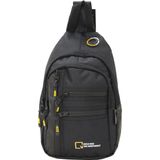 Mega Bag M 1022 Mega Bag Unisex Göğüs Çapraz Çanta, Body Bag - 16x29x6 - Siyah
