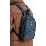 Mega Bag Yağmura Dayanıklı Polyester Kumaş Mini Erkek Sırt Çantası - 00 Lacivert