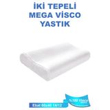 Mega Boy Ortopetik Yastık Boyun Fıtığı Boyun Düzleşmesi Için Yastık 60X40x14/12Cm Ergosupport