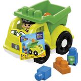Mega brands BLOKS Toddler Building BlockStoy Car, 1 Blok Buddies Figürlü, Bebekler için Raphy Geri Dönüşüm Kamyonu 1-3