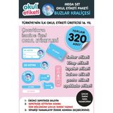 Mega Buzlar Kraliçesi Temalı Paket Isme Özel Okul Etiketi / Stıcker Toplam 320 Adet