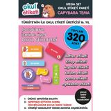 Mega Capybara Temalı Paket Isme Özel Okul Etiketi / Stıcker Toplam 320 Adet