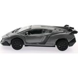 Mega Çek Bırak Gri Metal Spor Araba SL6607B Oyuncak Araba