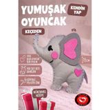 Mega Design Kendin Yap Fil Figürlü Keçe Dikiş Seti - Eğitici Çocuk El İşi Aktivite Kiti