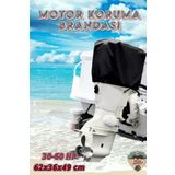 Mega Everest Dıştan Takma 30-60 HP Motor Uyumlu Tekne Kayık Sandal Koruma Brandası Örtüsü Su Geçirmez