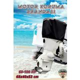 Mega Everest Dıştan Takma 60-100 HP Motor Uyumlu Tekne Kayık Sandal Koruma Brandası Örtüsü Su Geçirmez