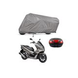 Mega Everest Honda Pcx 125 Arka Çanta Uyumlu Motosiklet Brandası Motor Brandası (A KALİTE)