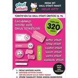 Mega Hello Kıtty Temalı Paket Isme Özel Okul Etiketi / Stıcker Toplam 320 Adet