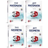 Mega Kitap 3D Yayınları Tyt Ayt Matematik Geometri Soru Bankası Seti Yeni 2021