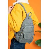 Mega Klinkır Bodybag Gri Göğüs Çantası Sırt Çantası