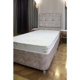 Mega Life 15 cm Tek Kişilik Sünger Baza Yatağı, Unisex Full Ortopedik Yataklar, Lux Çocuk Baza Yatak - Beyaz - 100 x 190 cm