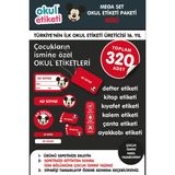 Mega Miki Temalı Paket Isme Özel Okul Etiketi / Stıcker Toplam 320 Adet